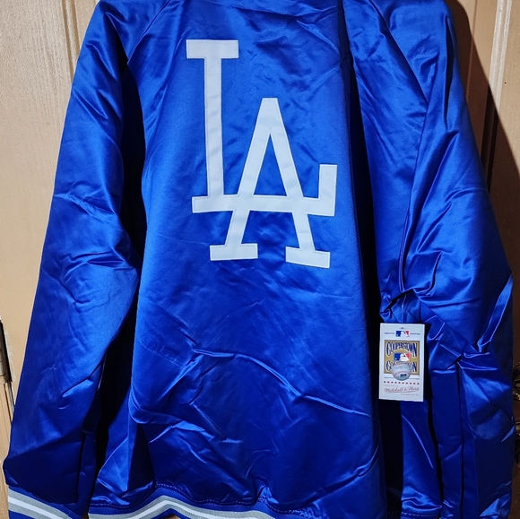 LOS ANGELES DODGERS STITCHED THROWBACK M/N SATIN JACKET - Picture 13 of 13